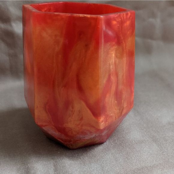 Firey Red and Orange Make-up Brush Holder - Picture 5 of 8